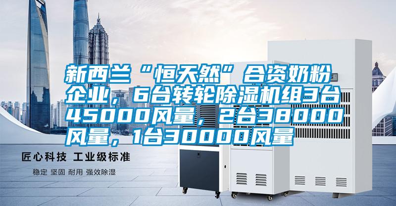 新西蘭“恒天然”合資奶粉企業(yè)，6臺(tái)轉(zhuǎn)輪除濕機(jī)組3臺(tái)45000風(fēng)量，2臺(tái)38000風(fēng)量，1臺(tái)30000風(fēng)量