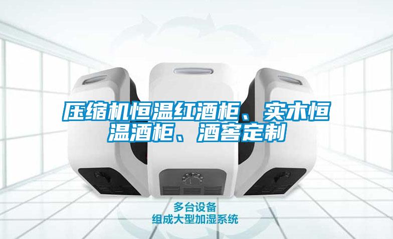 壓縮機恒溫紅酒柜、實木恒溫酒柜、酒窖定制