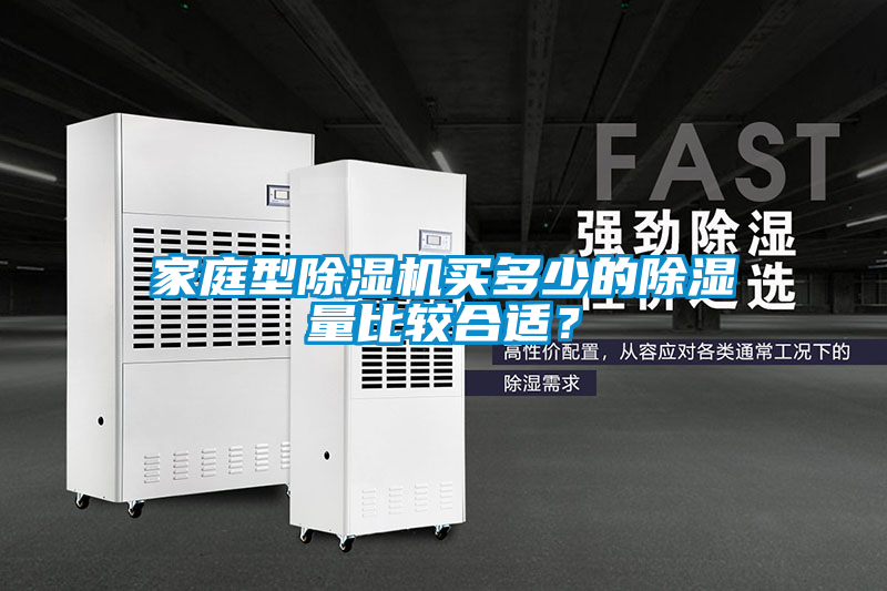 家庭型除濕機買多少的除濕量比較合適？
